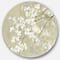 Designart - Dogwood in Spring Neutral - Farmhouse Metal Circle Wall Art
